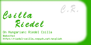 csilla riedel business card